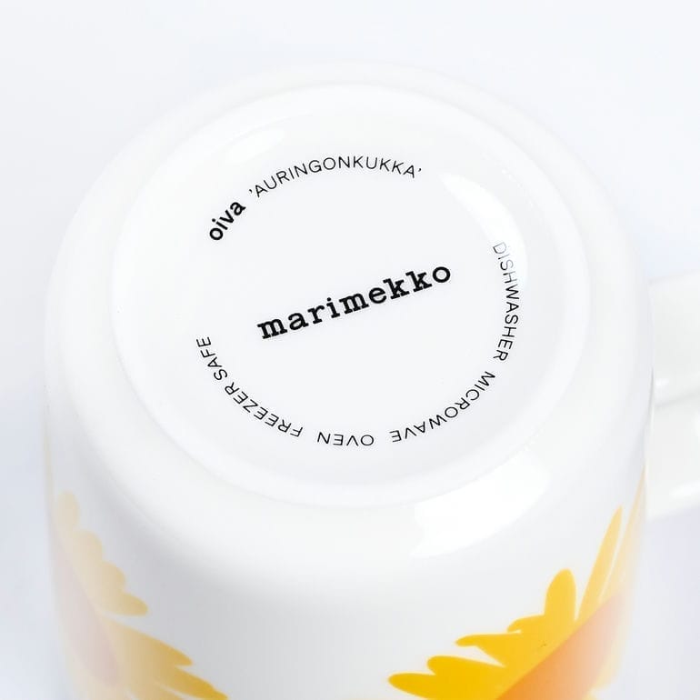 【名入れ可有料】 マリメッコ マグカップ コップ 250ml アウリンゴンクッカ ひまわ...