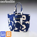 マリメッコ marimekko トートバッグ レディース Peruskassi Unikko ペルスカッシ ウニッコ コットン×ダークブルー 091184 853