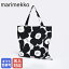 【刺しゅう名入れ可有料】 マリメッコ marimekko トートバッグ レディース A4 ファブリック ピエニ ウニッコ カッシ ブラック×ホワイト×シルバー 72774 072774 186 北欧雑貨 北欧デザイン クロネコゆうパケット対応【スペシャルラッピングB対応(別売り)】