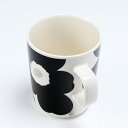 【エントリー10倍★9日20:00から16日1:59】【名入れ可有料】 マリメッコ marimekko マグカップ コップ 250ml Unikko ウニッコ ホワイト×ブラック×シルバー 72779 072779 199 北欧食器 洋食器 北欧デザイン テーブルウエア【スペシャルラッピングB対応(別売り)】 2