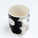 【エントリー10倍★9日20:00から16日1:59】【名入れ可有料】 マリメッコ marimekko マグカップ コップ 250ml Unikko ウニッコ ホワイト×ブラック×シルバー 72779 072779 199 北欧食器 洋食器 北欧デザイン テーブルウエア【スペシャルラッピングB対応(別売り)】 3