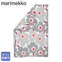 マリメッコ marimekko デュベカバー 150×210cm ウニッコ サテン 掛け布団カバー シングル グレー系 73604 073604 193 北欧雑...