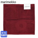 マリメッコ marimekko ハンドタオル ミニタオル ハンカチ 2025SS Unikko ウニッコ ソリッド MINIPYYHE バーガンディ 74282...