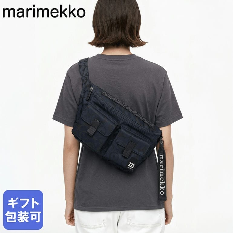 Rakuten - マリメッコ marimekko ショルダーバッグ スリングバッグ M 2026SS ウニッコ レディース ダークネイビー 95303 095303 550 北欧雑貨 北欧デザイン
