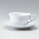 マイセン 波の戯れホワイト ティーカップ&ソーサー 220ml Meissen 000001-29633-1| 食器 磁器 高級 【スペシャルラッピング660円...