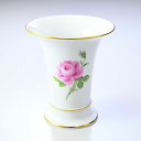マイセン ピンクローズ ピンクの薔薇 花瓶 ベース 16cm Meissen 020110-50035-1| 食器 磁器 高級 置物 【スペシャルラッピング66...