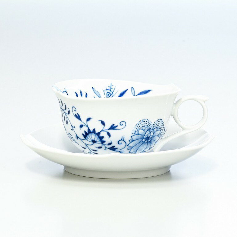 エントリー買いまわり最大19倍!マイセン ブルーオニオン ティーカップ&ソーサー スタイル 170cc Meissen 801001-28633-1| 食器 磁...