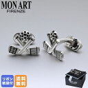 モンアート MONART カフス メンズ カフリンクス カフスボタン ゴルフ シルバー RG/K112 Made in Italy