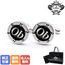 【名入れ込】オロビアンコ Orobianco カフス メンズ カフリンクス カフスボタン ラウンド シルバー ブラック ORC540A 名前入れ| メンズ おも...