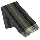 【お買い物マラソン10%OFF】PS by ポールスミス マフラー メンズ ストライプ ラムズウール100% グレー系マルチカラー 797E AS06 76 Made in GREAT BRITAIN 父の日