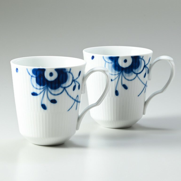 エントリー買いまわり最大19倍!ロイヤルコペンハーゲン ブルーフルーテッド メガ マグカップ 370ml ペア 2381043 日本未発売 1016871| 食...