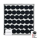 楽天スーパーロジ出荷 マリメッコ marimekko ハンドタオル ミニタオル ハンカチ 30×30cm Rasymatto ラシィマット ブラック×ホワイト ...