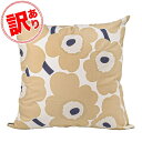 【訳あり】マリメッコ クッションカバー 50×50cm Unikko ウニッコ オフホワイト×ベージュ×ダークブルー 069251 185(072931 185...