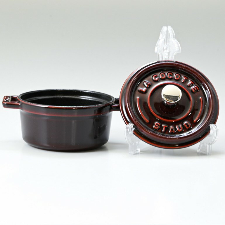 ストウブ staub ピコココットラウンド 10cm ミニ ココット 鋳物 ホーロー 鍋 なべ 調理器具 キッチン用品 ピコ ココット ラウンド グレナディンレッド 0.25L 1101087 (40509-805-0)