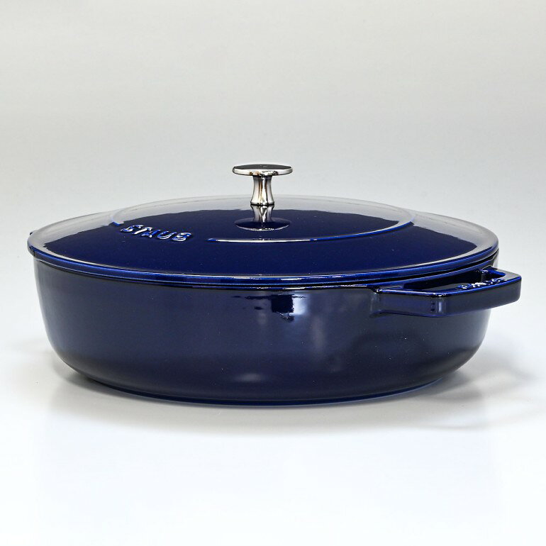 ストウブ ブレイザー ソテーパン 鋳物 ホーロー 鍋 なべ 調理器具 キッチン用品 グランブルー 28cm 3.7L 12612891 (40511-476-0)