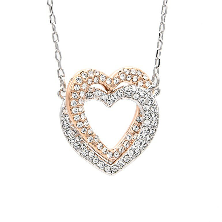 ハート ペンダント スワロフスキー SWAROVSKI ネックレス ペンダント ハート インフィニティ INFINITY HEART ローズゴールド ホワイト 5518868【スペシャルラッピングB対応(別売り)】