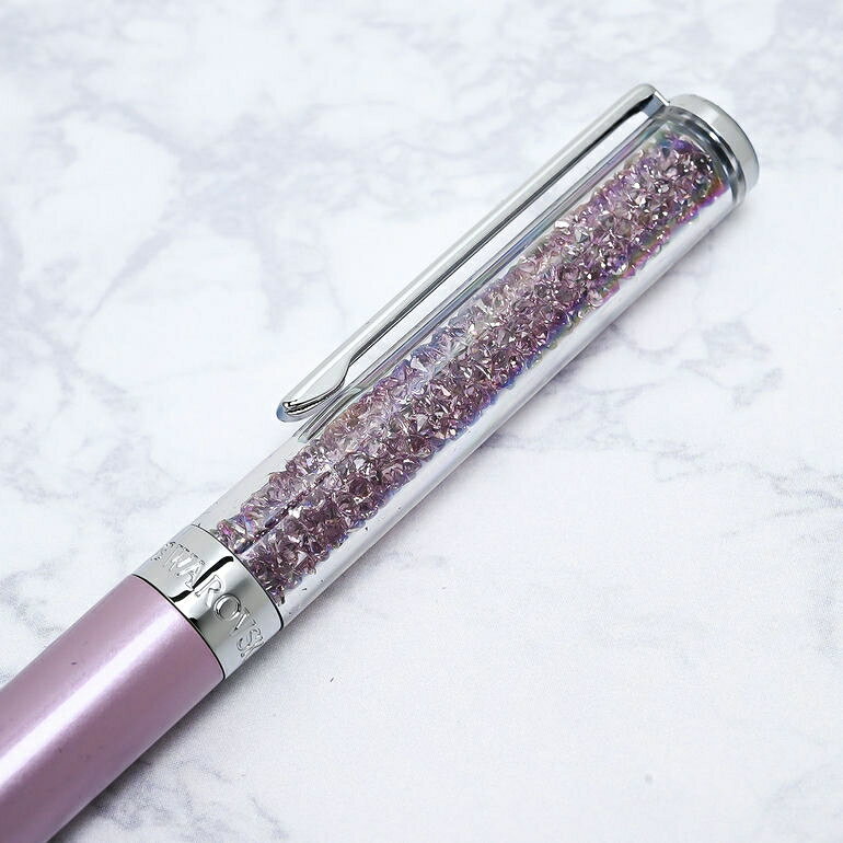 【名入れ可有料】スワロフスキー SWAROVSKI ボールペン Crystalline Light Lilac ...