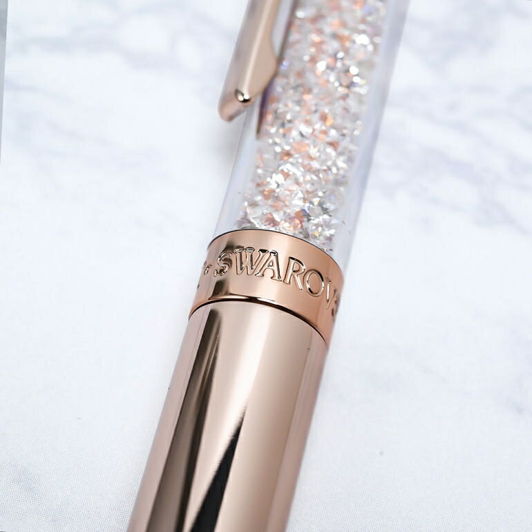 【名入れ可有料】スワロフスキー SWAROVSKI ボールペン クリスタルライン ローズゴ...
