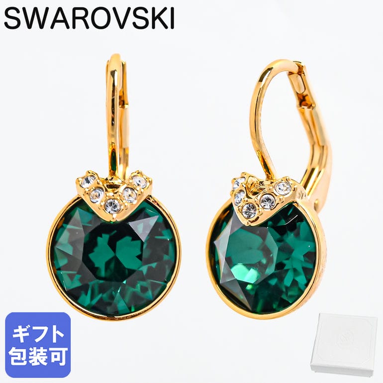スワロフスキー SWAROVSKI ピアス 2025AW Bella V ドロップピアス グリーン クリア ゴールド 5735389 ジュエリー アクセサリー【スペシャルラッピング660円(別売り)】