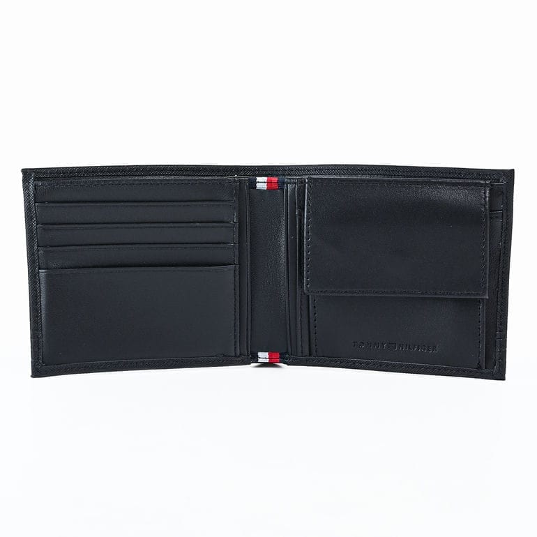 【名入れ可有料】トミーヒルフィガー 高品質ヨーロッパ輸入モデル TOMMY HILFIGER 二つ折り財布 小銭入れ付 BUSINESS CC AND COIN スペースブルー AM0AM13259 DW6 SPACE BLUE 折財布【スペシャルラッピング660円(別売り)】