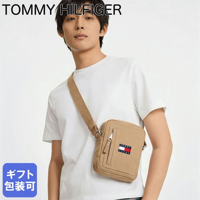 樂天商城 - 4/25はエントリー最大28倍★トミーヒルフィガー 高品質ヨーロッパ輸入モデル TOMMY HILFIGER 2026SS ショルダーバッグ メンズ TOMMY JEANS UTILITY DAILY REPORTER ベージュ AM0AM13879 AEN