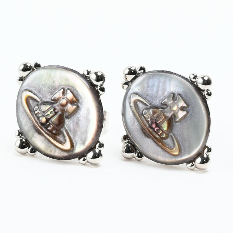 【エントリー10倍★9日20:00から16日1:59】ヴィヴィアンウエストウッド Vivienne Westwood ピアス カリス グレーマザーオブパール シルバー｜ アクセサリー【スペシャルラッピングB対応(別売り)】