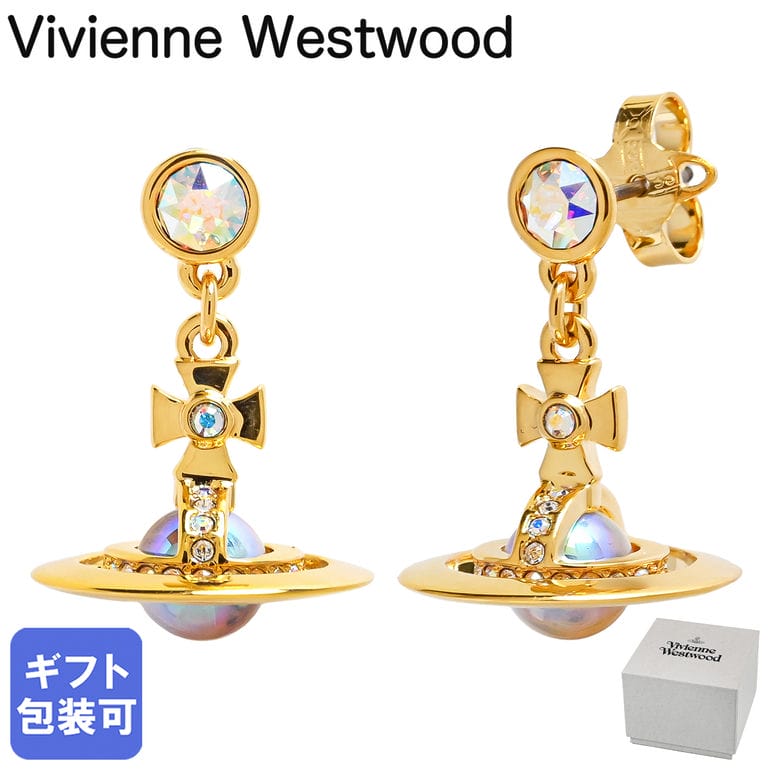 Rakuten - ヴィヴィアンウエストウッド Vivienne Westwood ピアス イヤリング NEW PETITE ORB プチオーブ レディース ゴールド クリスタル 6202003202R995 ジュエリー【スペシャルラッピング660円(別売り)】