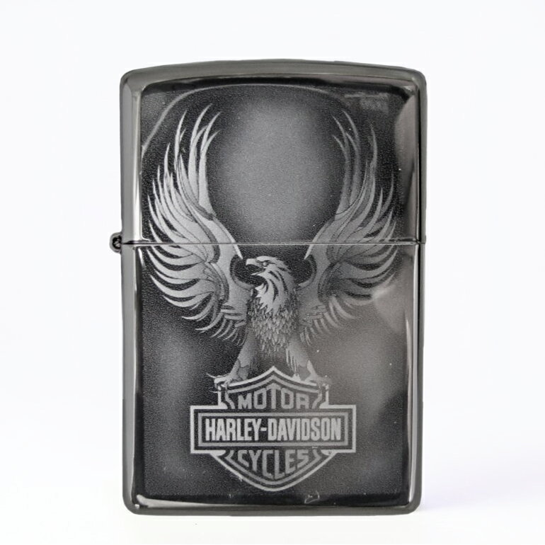 名入れライター・ジッポ 【名入れ可有料】 ZIPPO ジッポー ライター ハーレーダビッドソン シルバー 49044 クロネコゆうパケット対応 ネーム入れ 名前入れ｜ シンプル 喫煙具 煙草 たばこ 父の日