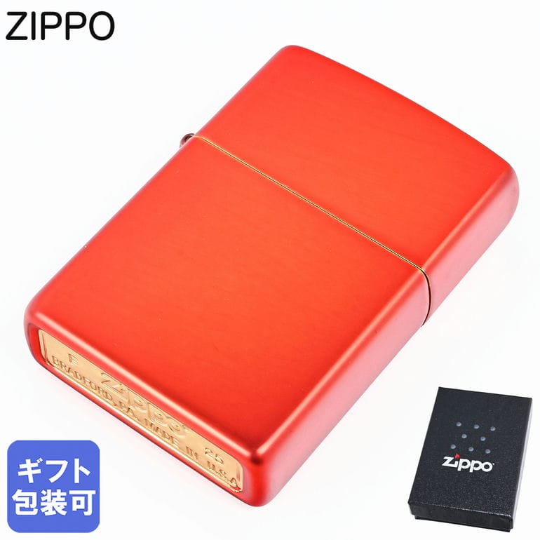 ZIPPO ���åݡ� �饤���� ���å� METALLIC RED �᥿��å� ��å� ̵�� 49475 �ʱ�� ���� ���Ф� ������ �ץ쥼��� ���� 40�� ...