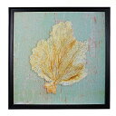 【閉店セール全品20%OFF!5/27まで】リーフの額絵縦114×横114cm額縁付きウォールアートアートパネル北欧アートフレーム葉落ち葉店舗装飾ディスプレイ壁...