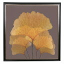 【閉店セール全品20%OFF!5/27まで】リーフの額絵縦110×横110cm額縁付きイチョウウォールアートアートパネル北欧アートフレーム葉落ち葉店舗装飾ディス...