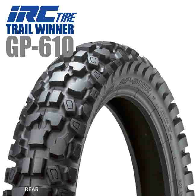 来店取付承ります 送料無料 IRC TRAIL WINNER GP-610 4.10-18 59P WT リア用 タイヤ バイクタイヤ XLR200R DT125R ジェベル200 KLR250