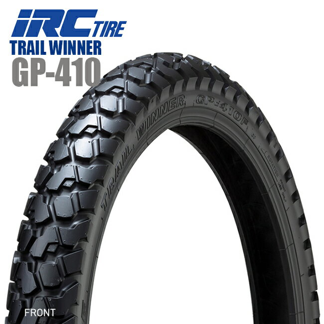 来店取付承ります 送料無料 IRC TRAIL WINNER GP-410 80/100-21 51P WT フロント用 タイヤ バイクタイヤ CRF450L WR250R DR-Z400S KDX250SR