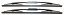 【アルファマジック】ワイパーブレード左右セット　（シリーズ3〜4）　 アルファロメオ　スパイダー　デュエット　クワドリフォリオ　ヴェローチェ　105系　115系