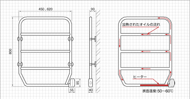 LVIタオルウォーマー壁付けタイプTS-K100