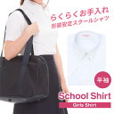 スクールシャツ 女子 半袖 白 制服 学生服 ブラウス シャツ ワイシャツ 形態安定 イージーケア 中学生 高校生 レディース カッターシャツ ブレザー A体 ● at-ch-sre-1901【宅配便のみ】 楽物自動出荷