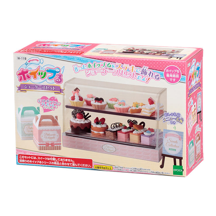 おもちゃ W-119　ホイップる　ショーケースセット ［CP-WH］ 誕生日 プレゼント 子供 女の子 男の子 6歳 7歳 8歳 ギフト パティシエ ホイップル