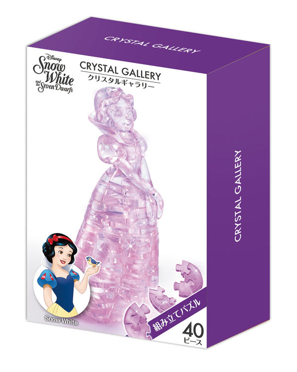 立体パズル HAN-07613　ディズニー　クリスタルギャラリー　白雪姫　40ピース ギフト 誕生日 プレゼント 透明パズル 立体パズルのサムネイル