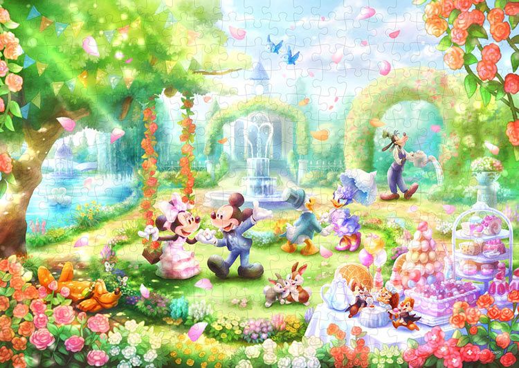 ジグソーパズル バラの香りのガーデンパーティー 300ピース ディズニー TEN-D300-054 パズル Puzzle ギフト 誕生日 プレゼントのサムネイル