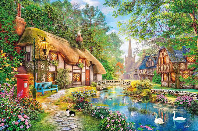 ジグソーパズル 美しきせせらぎの小径(ドミニク・デイヴィソン) 1000ピース APP-1000-874 パズル Puzzle ギフト 誕生日 プレゼント 誕生日プレゼント