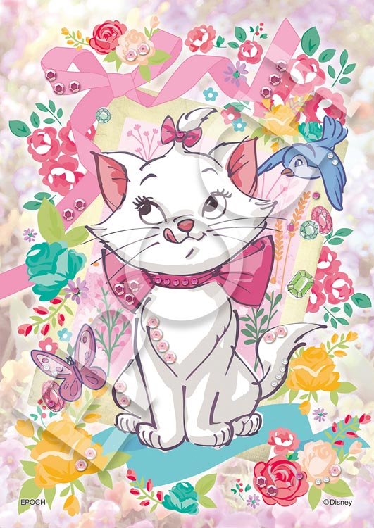 ジグソーパズル Botanical -Disney Marie- おしゃれキャット 108ピース EPO-72-031 パズル デコレーション パズデコ Puzzle Decoration 布パズル ギフト プレゼント