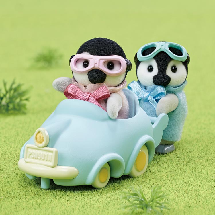 シルバニアファミリー ペンギン赤ちゃんのなかよしカートセット DF-23 ［CP-SF］ 誕生日 プレゼント 子供 女の子 3歳 4歳 5歳 6歳 ギフト お人形 シルバニア 3