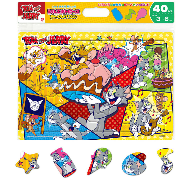 子供用パズル いつもおおさわぎ(トムとジェリー) 40ピース TEN-BC40-800 パズル Puzzle 子供用 幼児 知育玩具 知育パズル 知育 ギフト 誕生日 プレゼント 誕生日プレゼント あす楽対応のサムネイル