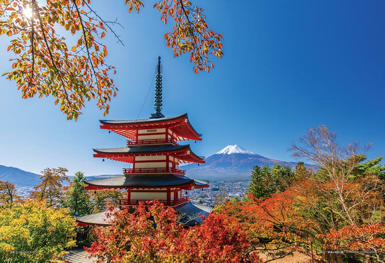 ジグソーパズル 新倉山浅間公園の秋景色（山梨） 108ピース YAM-01-2088 ［CP-GP］［CP-SI］ パズル Puzzle ギフト 誕生日 プレゼント あす楽対応