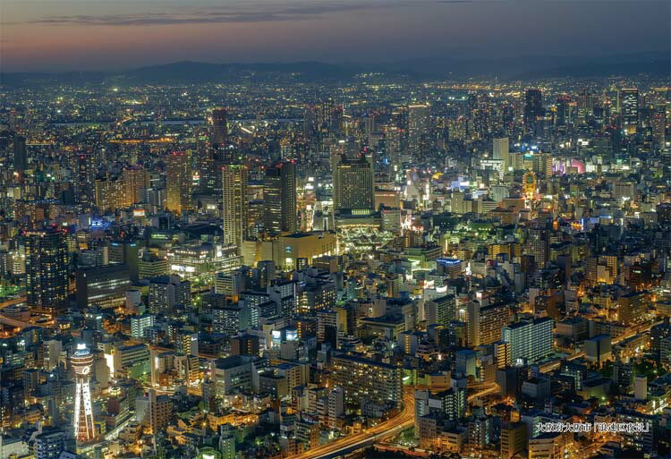 Puzzle - ジグソーパズル 大阪府大阪市「浪速区夜景」 300ピース CUT-300-325 パズル Puzzle ギフト 誕生日 プレゼント