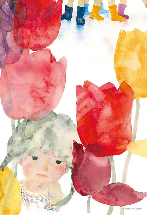 ジグソーパズル チューリップと少女(いわさきちひろ) 300ピース ENS-300-3021 パズル Puzzle ギフト 誕..