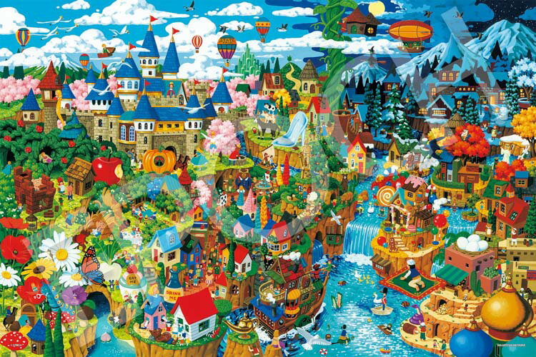 Illustration - ジグソーパズル 探して！世界のおとぎ話(秋山正義) 1000ピース EPO-12-602s パズル Puzzle ギフト 誕生日 プレゼント 誕生日プレゼント