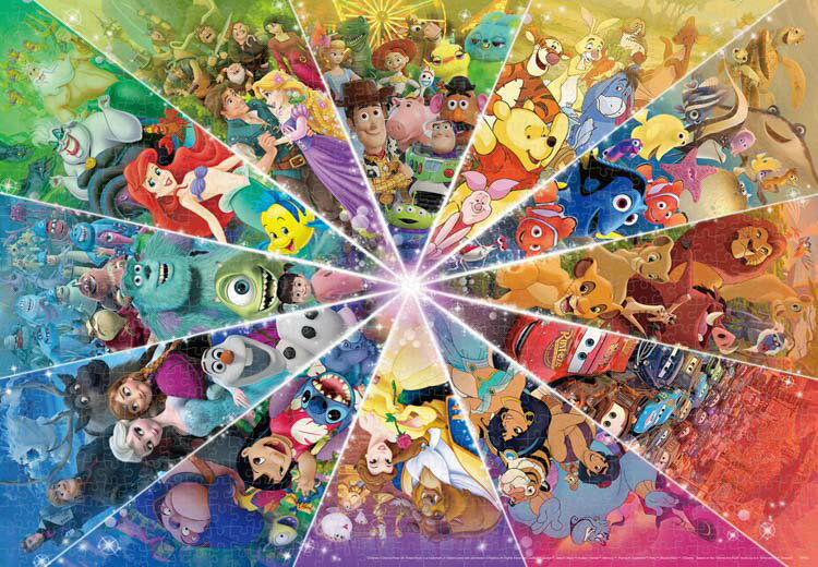 ジグソーパズル Color Circle　(Disney＆Disney/Pixar）(ミッキー&フレンズ) 1000ピース TEN-DP1000-870 あす楽対応
