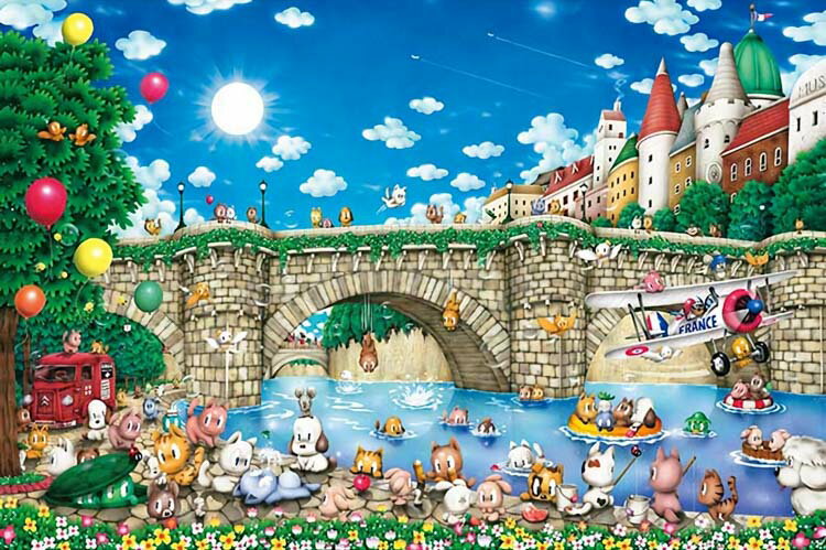 ジグソーパズル ポンヌフ キャッツ(芳岡ひでき) 1000ピース APP-1000-911 パズル Puzzle ギフト 誕生日 プレゼント 誕生日プレゼント