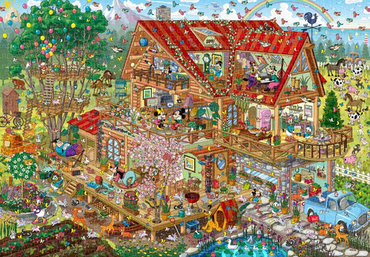 ディズニー おかしなおかしの家 ミッキー ジグソーパズル 1000